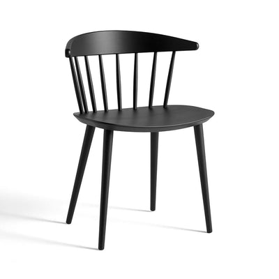 B-Stock HAY J104 Chair - Black Lacquered Beech, None, Felt Gliders