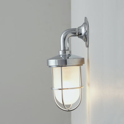 Miniature ship's well glass wall light