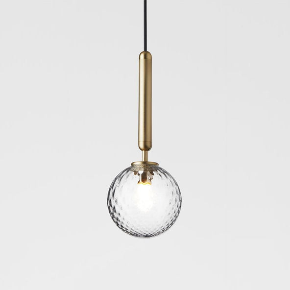 Outlet Miira pendant light, Small, Brass / optic clear