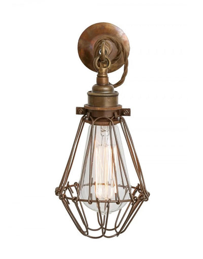 Vintage cage wall light