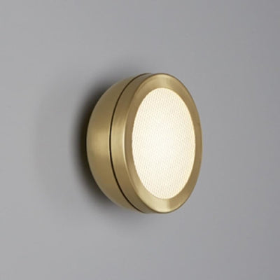 Outlet Molly wall / ceiling lamp - Medium - sand black dome, Brushed brass