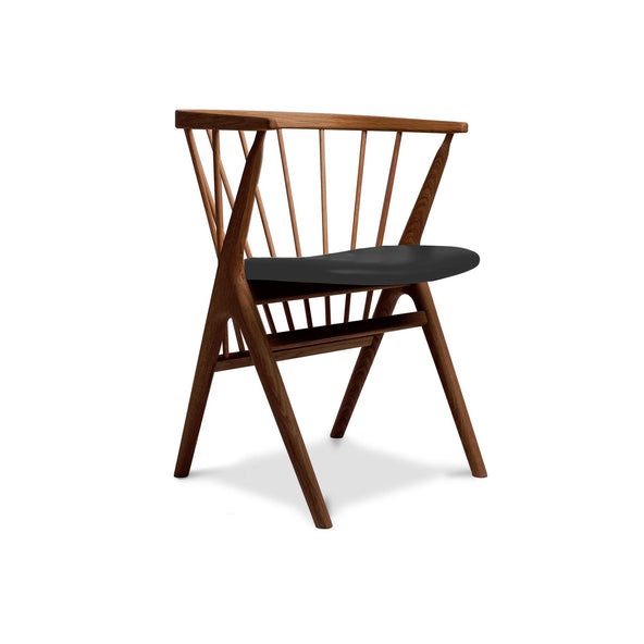 Outlet Sibast Outlet No 8 Dining Chair - Smoked Oak Oil, Dunes Anthracite Leather