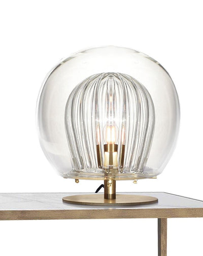 Marc Wood Pleated crystal table lamp