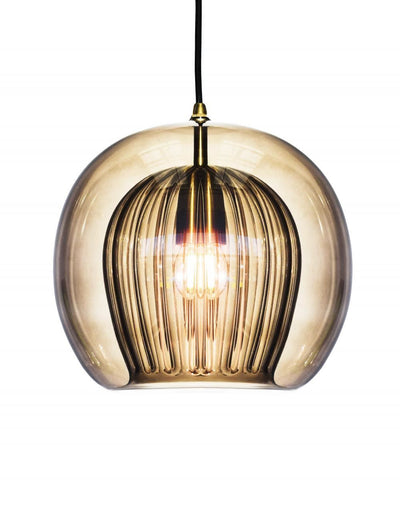 Pleated Crystal Pendant Light