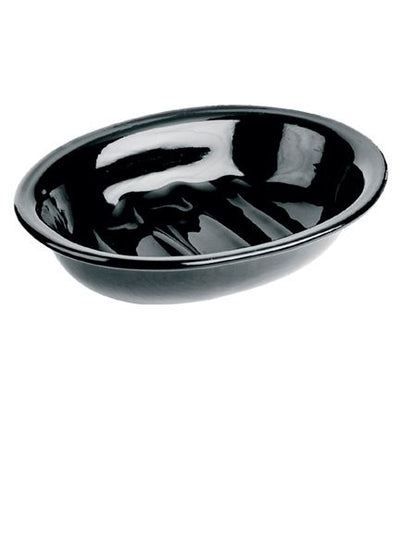 Lefroy Brooks Freestanding Black Bone China Soap Dish BK4516