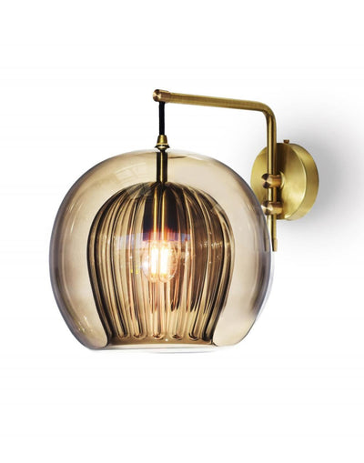 Marc Wood Pleated crystal wall light