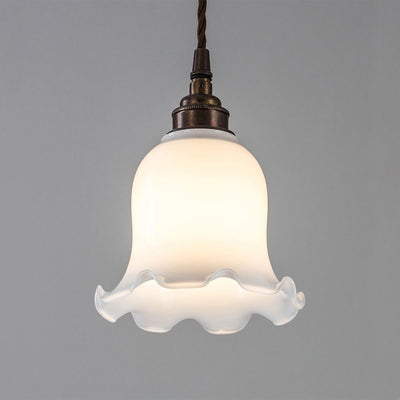 Tulip opal glass pendant light