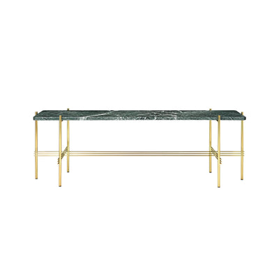 GUBI TS Console Table with Brass Frame - 1 Shelf