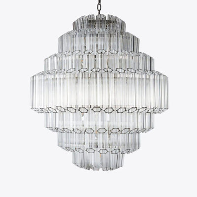 Pure White Lines Grande Palermo Chandelier