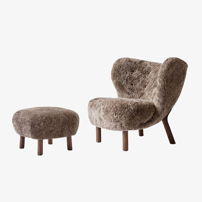 &Tradition VB1 Little Petra Chair - Sheepskin Edition *Free Footstool Worth £1265*