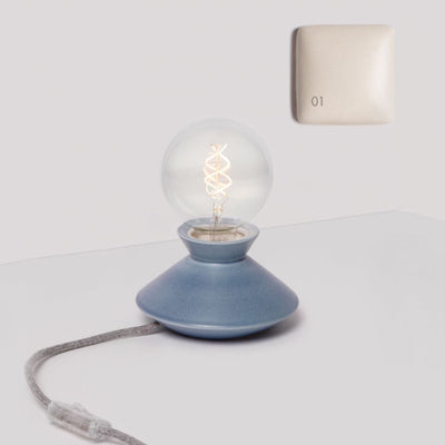 Foggy ceramic table lamp