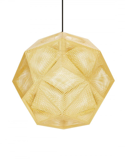 Tom Dixon Etch Pendant Light in Brass