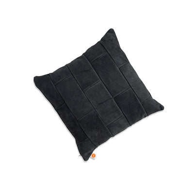 Lewis Pillow - Aurula black leather front