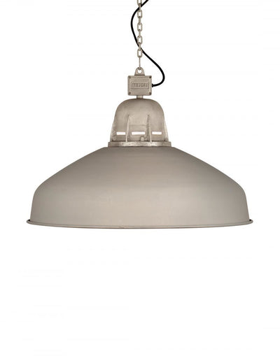 Outlet Oversized Spey industrial pendant - Small, Matt light grey