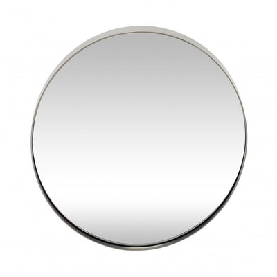 Large Round Iron Mirror