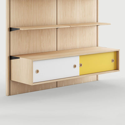 Finn Juhl Large Cabinet with Sliding Door for Panel System