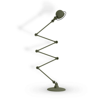 Ex Display Jielde Loft Six Arm Floor Lamp - Olive, Matt