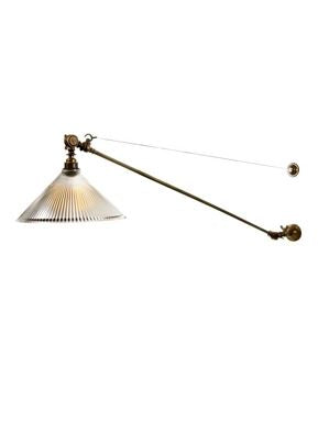 Vintage adjustable cone wall light