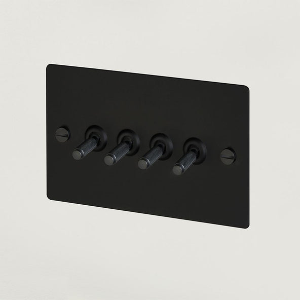 Outlet 4G toggle switch - Black