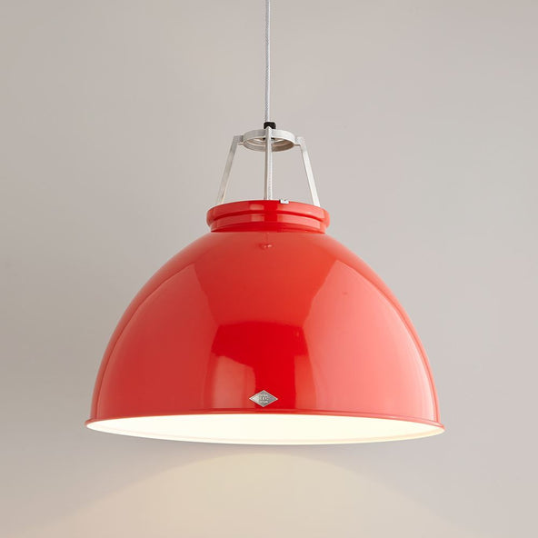 Outlet Titan pendant - size 5 - Red - white interior, None