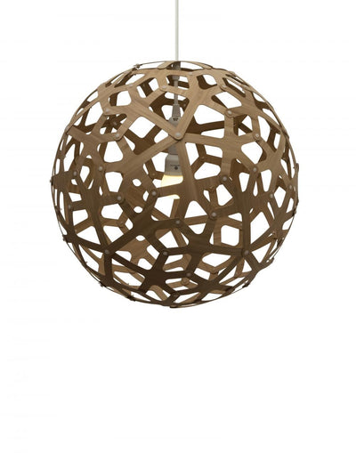 Coral pendant - Natural bamboo