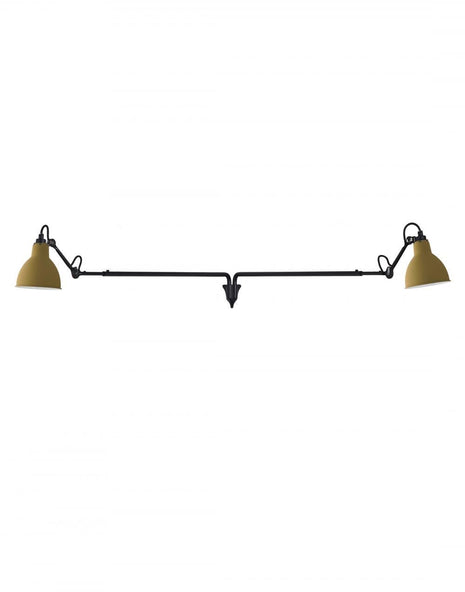 Outlet Lampe Gras 213 Double Wall Light - Yellow Shade