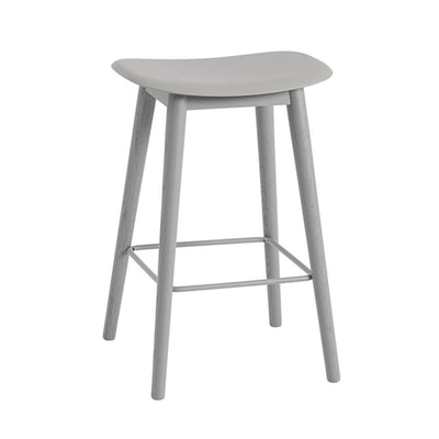 Fiber bar stool - wood base