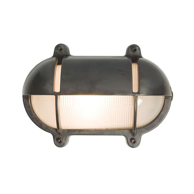 Davey Brass oval Bulkhead With eyelid