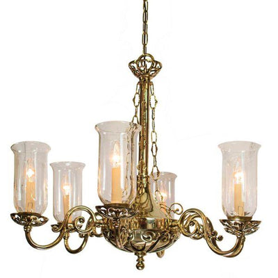 Limehouse Empire 6 Arm Pendant Light - Storm Shade