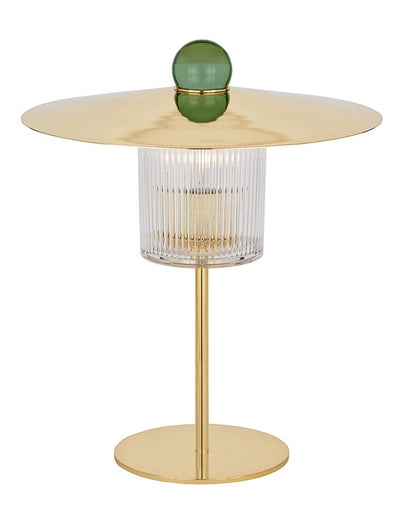 Ball on top table lamp