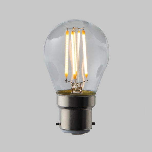 LED filament dimmable golf ball bulb - B22