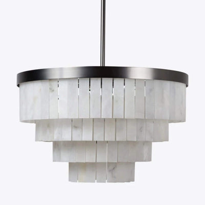 Pure White Lines Mosman Tiered Chandelier