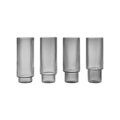 Ripple long drink glass - set of 4