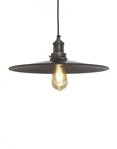 Industville Brooklyn Antique Flat Industrial Pendant Light