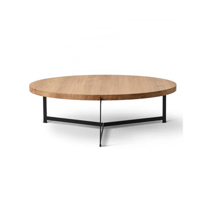 Ex Display DK3 Plateau Coffee Side Table - Smoked Oak, Diameter : 80 x 35cm  **STORE COLLECTION ONLY**