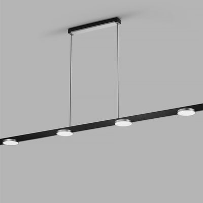 Inlay Linear Disc Pendant Light