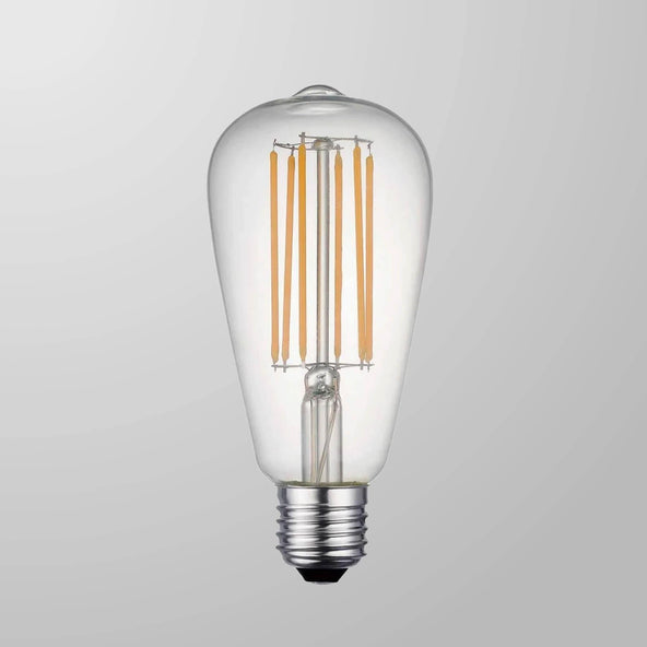 LED dimmable filament teardrop bulb - E27