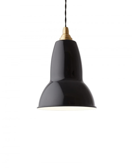 Outlet Anglepoise Original 1227 Pendant Light - Original - Slate Gray- Brass Detail