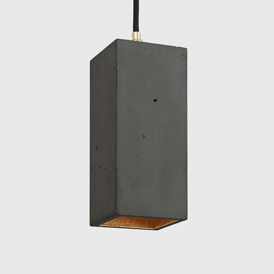 Concrete drop pendant