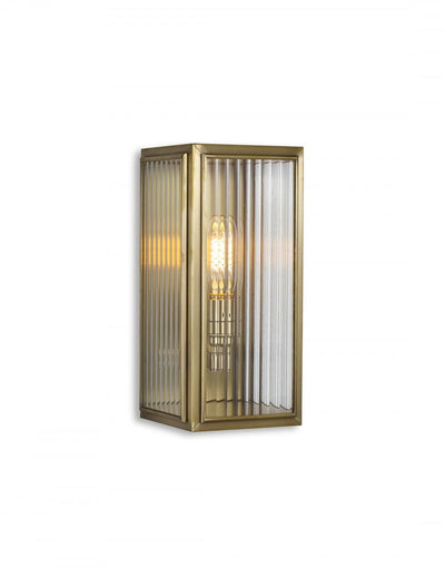 J. Adams Ash Wall Light with Reeded Glass