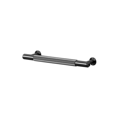 Outlet Pull bar - small - linear pattern - Gun metal