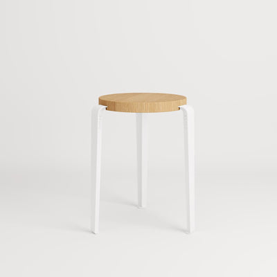 TIPTOE LOU Stool - Wooden Seat