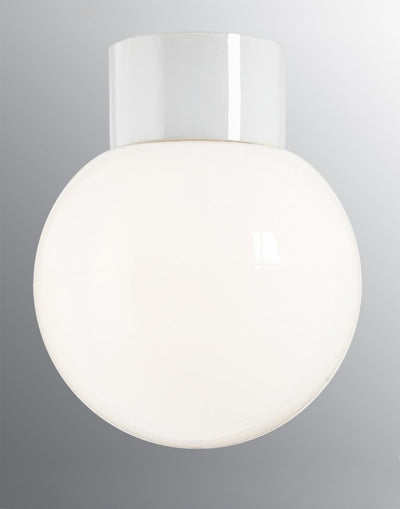 Classic globe ceramic bathroom wall or ceiling light