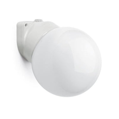 Scandilux wall light - opal glass globe