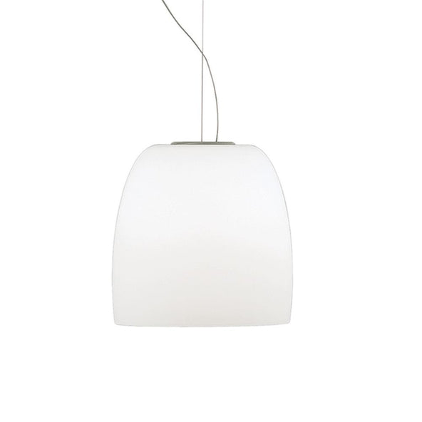 Glass Notte pendant - opal white