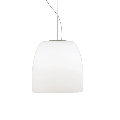 Glass Notte pendant - opal white