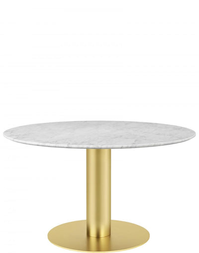 GUBI 2.0 Dining Table - Round - Brass Base - 130