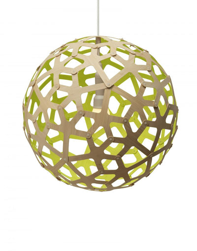 David Trubridge Coral Pendant Light - Colour Inside