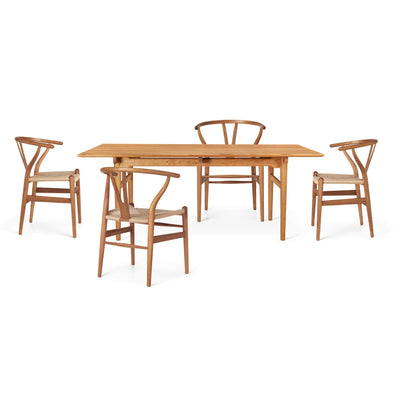 Carl Hansen & Son CH24 & CH327 Dining Set In Teak - Four