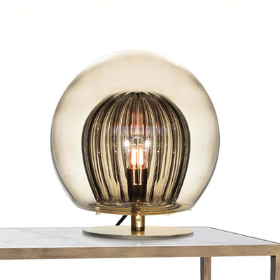 Marc Wood Pleated Crystal Table Lamp